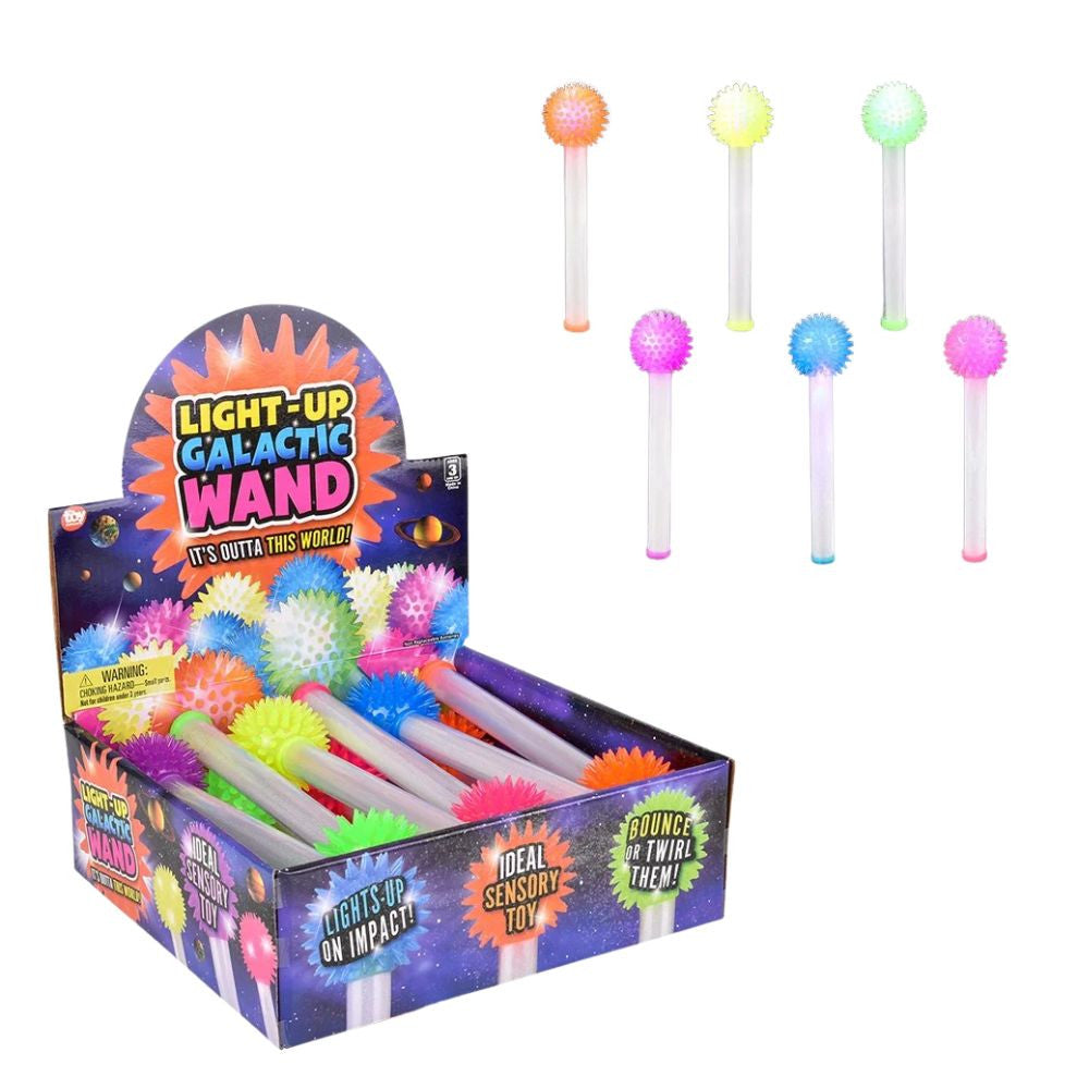 Light up Galactic Wand - 9" Assorted Colors
