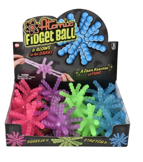 Glow in the Dark Atomic Ball 3.5" - Assorted Colors