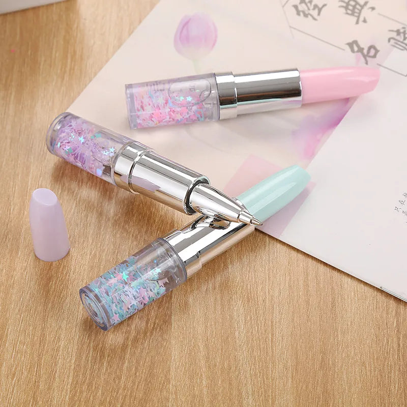 Lipstick Quicksand Gel Pen - Assorted