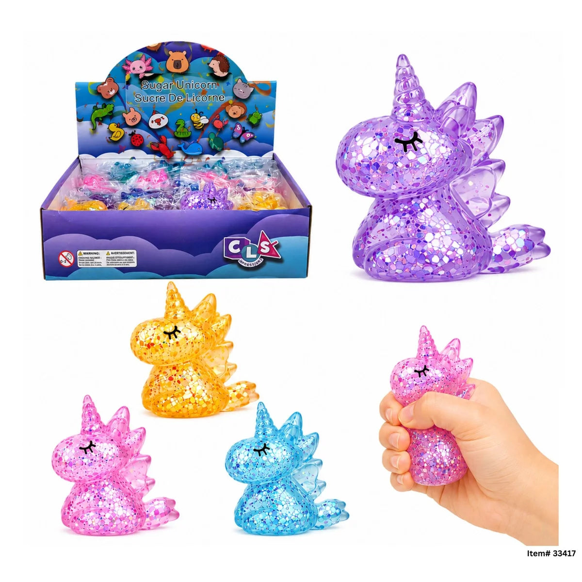 Sugar Squeeze: Sparkly Unicorn - Assorted