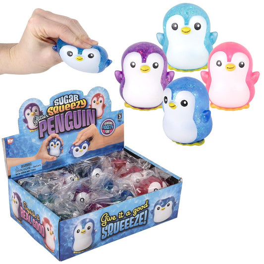 Squeezy Sugar: Penguin 2.66" - Assorted Colors