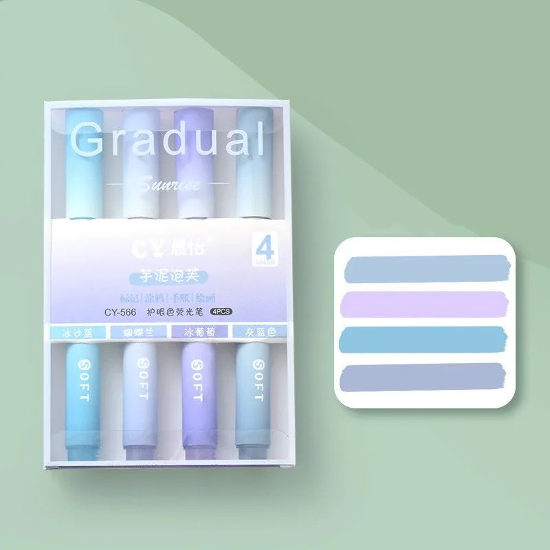 Gradual Highlighters: 4 pack - Assorted
