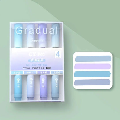 Gradual Highlighters: 4 pack - Assorted