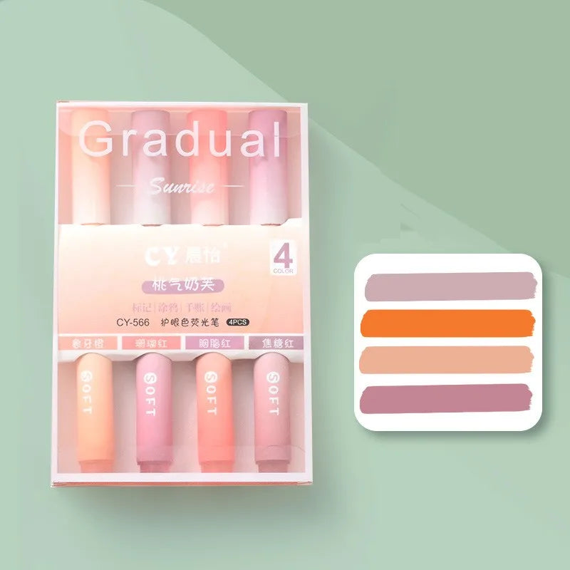 Gradual Highlighters: 4 pack - Assorted