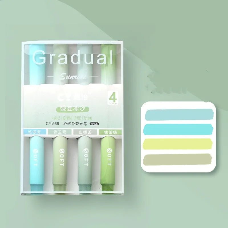 Gradual Highlighters: 4 pack - Assorted