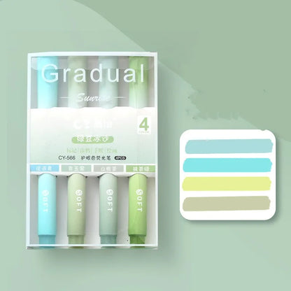 Gradual Highlighters: 4 pack - Assorted
