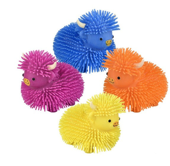Puffer Balls: 4" Highland Cow - Assorted Colors