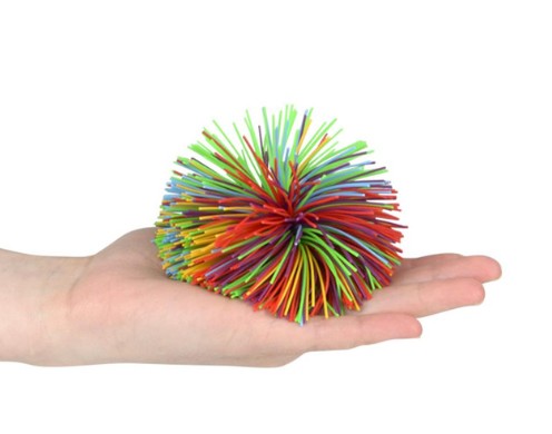 Rainbow Stringy Stretchy Ball 3.5" - Assorted Colors