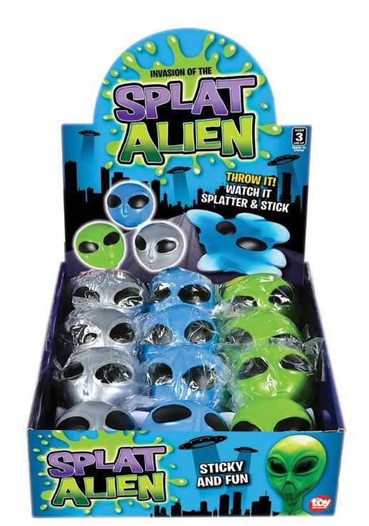 Sticky Splat Balls: 2.5" Alien - Assorted Colors