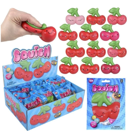 Squish: Slow Rise Cherry 3.25"- Assorted