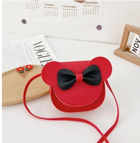 Little Mouse Ear Bow Crossbody Purse - Assorted Colors