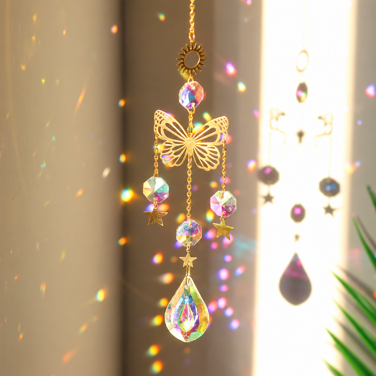 Suncatcher: Butterfly Crystal