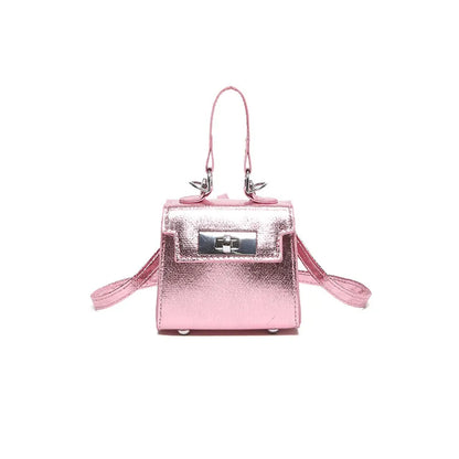 Metallic Pink Mini Crossbody Purse